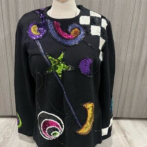 Colorful Patterned Women's Sweater